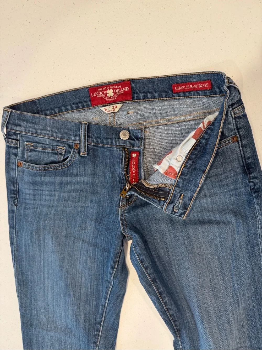 Lucky Brand Sweet Boot Jeans 8/29 Medium Wash